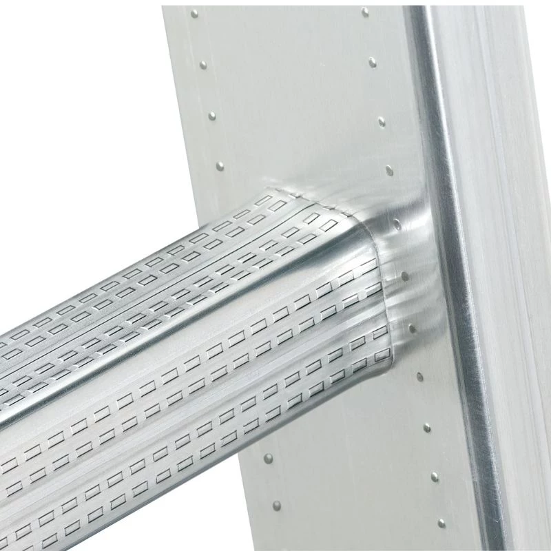 Hailo ProfiStep duo 7218-007 aluminium stapladder, 2x25 sporten, max. werkhoogte 9,5 m, zilver