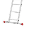 Hailo ProfiStep duo 7218-007 aluminium stapladder, 2x25 sporten, max. werkhoogte 9,5 m, zilver