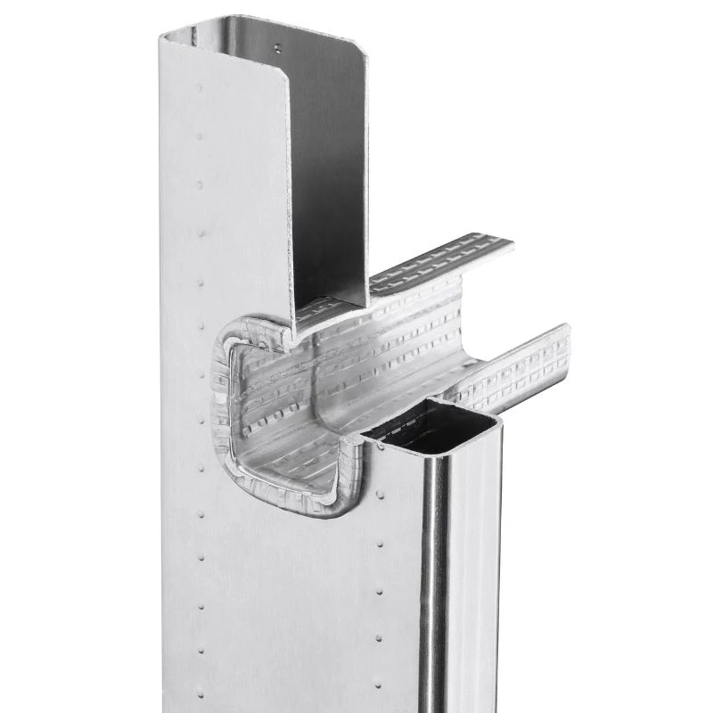 Hailo ProfiStep duo 7218-007 aluminium stapladder, 2x25 sporten, max. werkhoogte 9,5 m, zilver