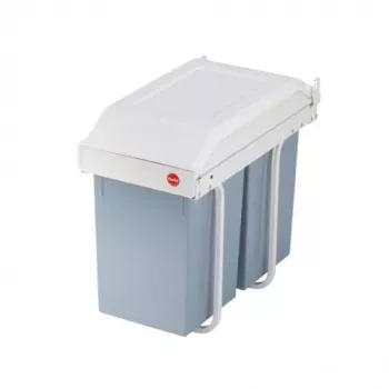 HAILO Multi-Box Duo L onderbouw afvalsysteem, 2x14L, wit