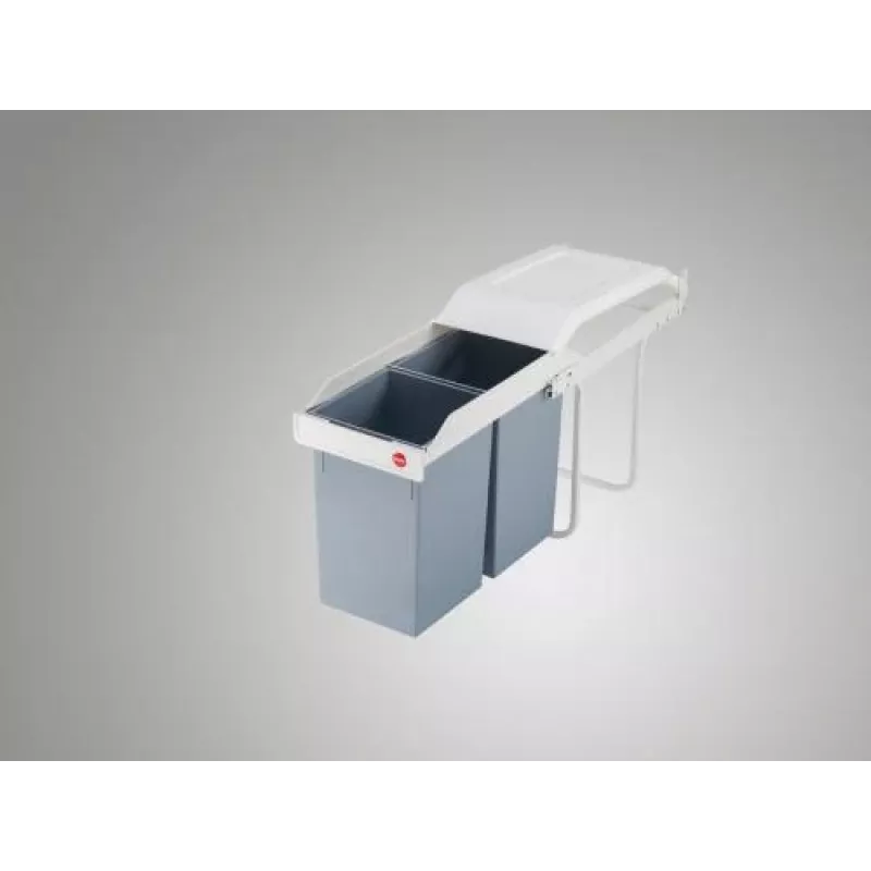 HAILO Multi-Box Duo L onderbouw afvalsysteem, 2x14L, wit