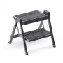 HAILO Opvouwbare trapbank StepFix / Staal / 2 treden / Zwart