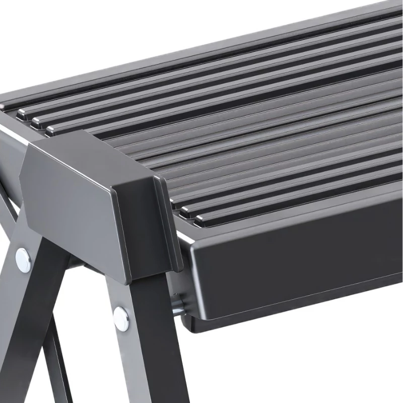HAILO Opvouwbare trapbank StepFix / Staal / 2 treden / Zwart