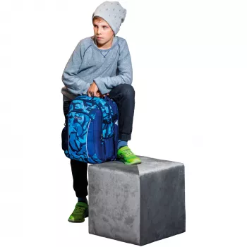 Herlitz Ultimate schoolrugzak 24L 50043057, Camo Blue