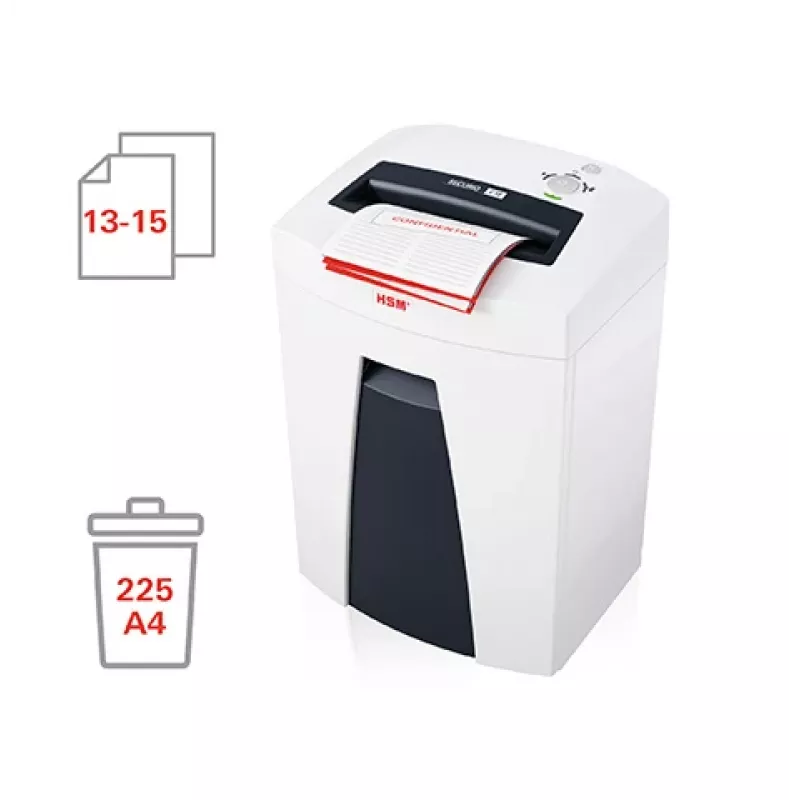 HSM SECURIO C18 strokensnijder documentenvernietiger 3,9 mm P-2 wit/antraciet