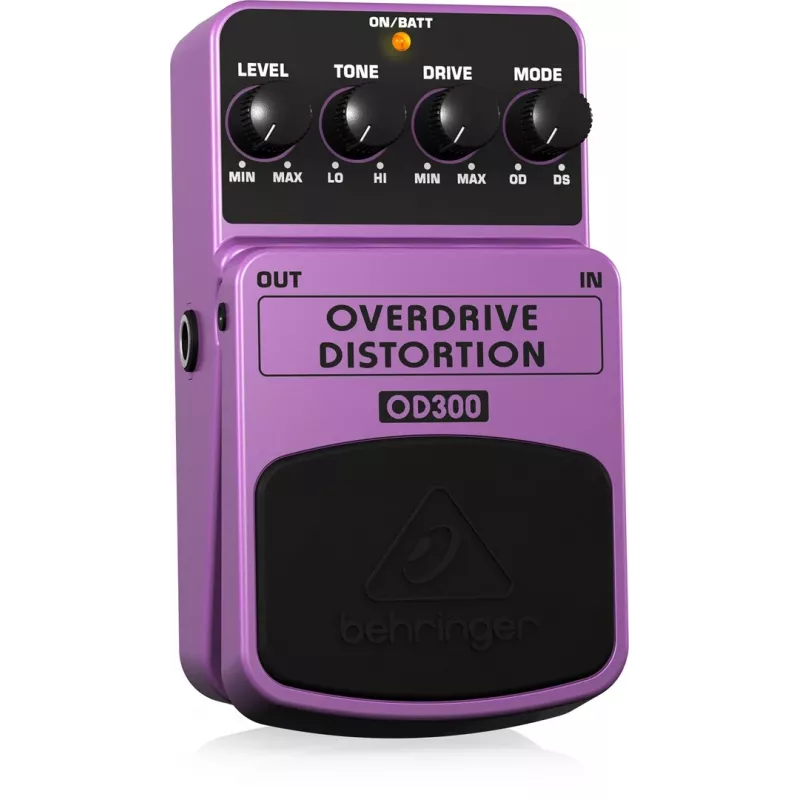 Behringer OD300 overdrive/distortion effectpedaal paars, zwart
