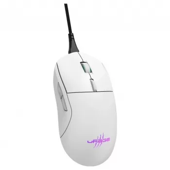 Hama uRage Reaper 250 gaming-muis, bedraad, optisch, 6200 DPI, 6 knoppen, RGB, wit