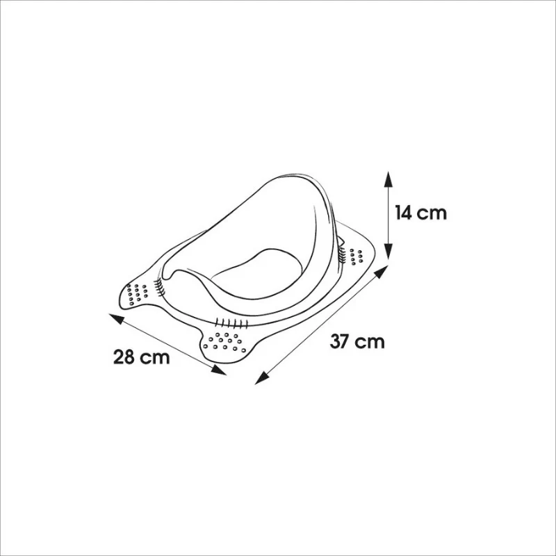 keeeper toilettrainer Comfort Zuza Pure blauw 37x28x14 cm