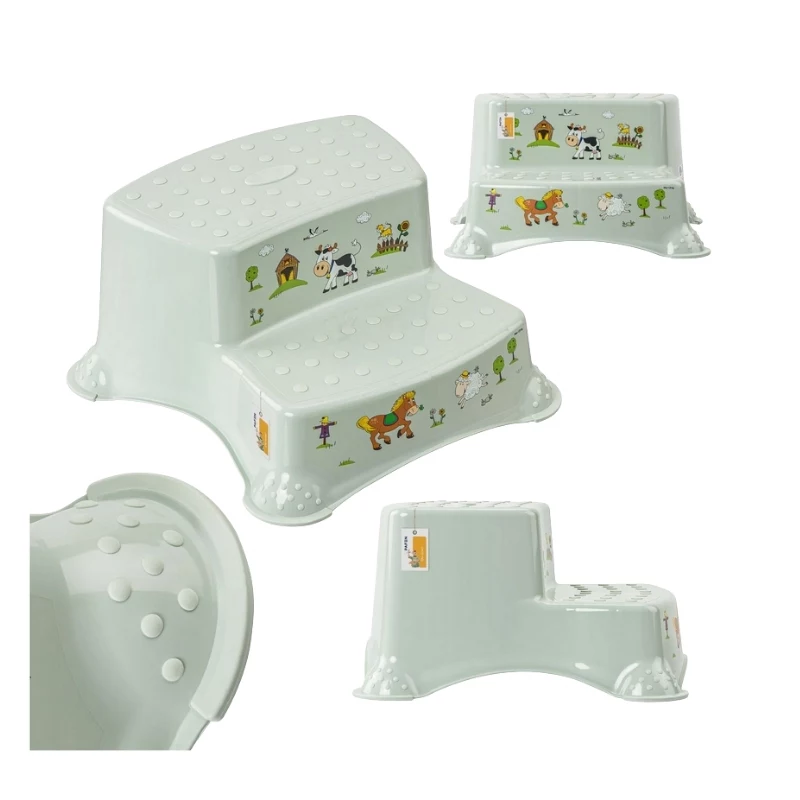 KEEEPER tweestapsbank Igor Funny Farm 40x37x21 cm Soft Green