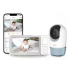 Chillax DM568 Wi-Fi & FHSS video-babyfoon met 5 inch-display, pan-tilt camera, nachtzicht, intercomfunctie, temperatuursensor, slaapliedjes en Hubble-app