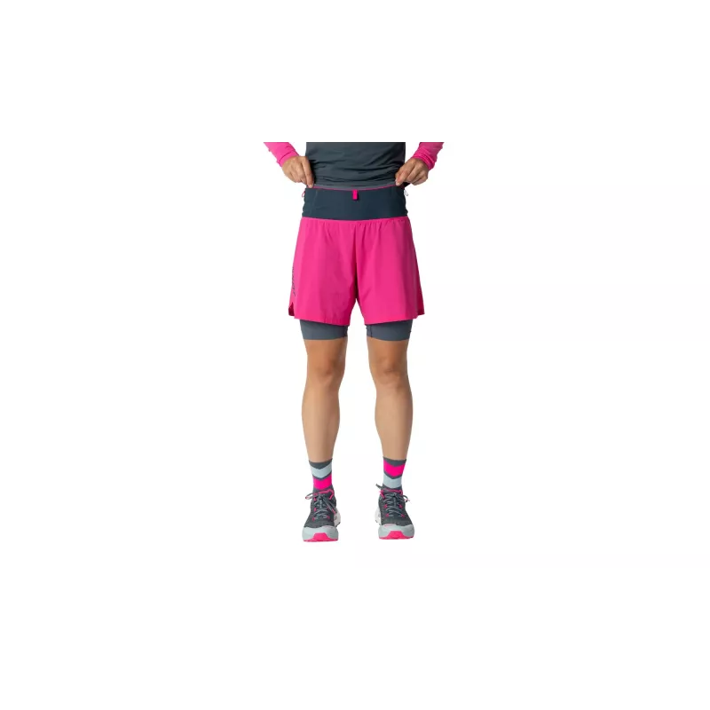 Salewa dames Dynafit Ultra 2/1 hardloopshort roze Glo XS