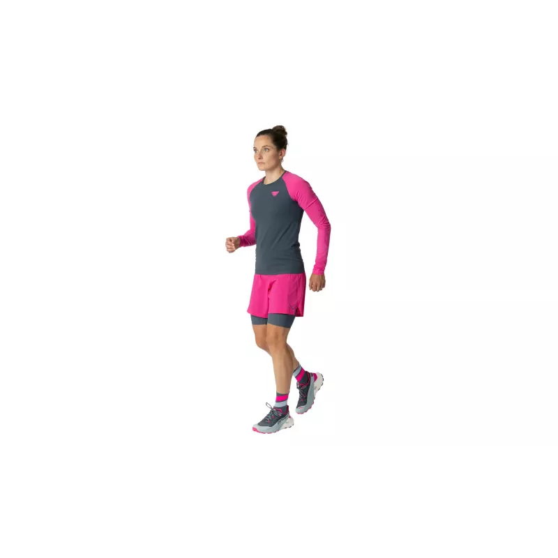 Salewa dames Dynafit Ultra 2/1 hardloopshort roze Glo XS