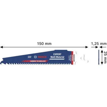 Bosch EXPERT Multi Material reciprozaagblad 2608902332 S959XHM, carbide, 150 mm, 6 TPI
