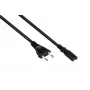 Kabelmeister Euro-netkabel Type-C naar IEC C7, 0,75 m, zwart