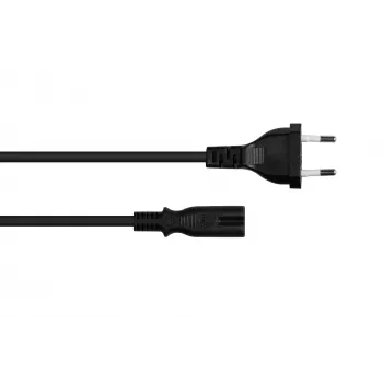 Kabelmeister Euro-netkabel Type-C naar IEC C7, 0,75 m, zwart