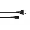 Kabelmeister Euro-netkabel CEE 7/16 naar IEC C7, 2,5 m, zwart, 0,75 mm²
