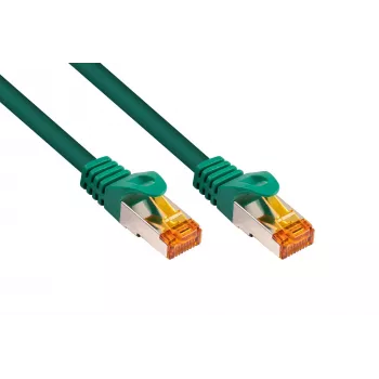 KABELMEISTER Cat.7 S/FTP-patchkabel, RJ45, TPE halogeenvrij, groen, 0,25m