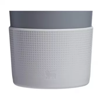 STANLEY set van 2 beschermhoezen en rietje-doppen voor thermobeker 0,89L/0,59L The Quencher Boot + Straw Topper lichtgrijs