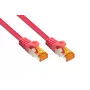 Kabelmeister Cat.7 S/FTP-patchkabel, TPE-mantel, magenta, 3m