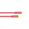 Kabelmeister Cat.7 S/FTP-patchkabel, TPE-mantel, magenta, 3m