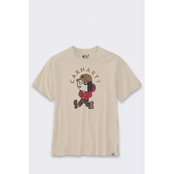 Carhartt Light Jac grafik T-shirt Oat Milk relaxed fit katoen korte mouw ronde hals