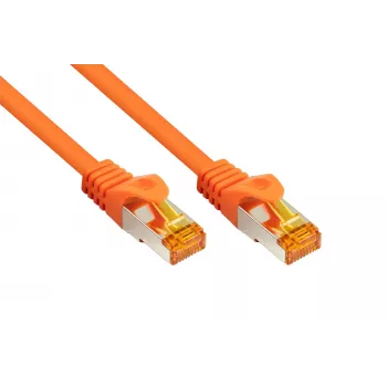 Kabelmeister RJ45-patchkabel Cat.7 S/FTP 10m oranje halogeenvrij TPE