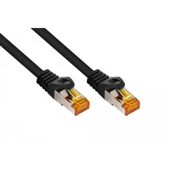 Kabelmeister Cat.7 S/FTP-patchkabel RJ45, TPE halogeenvrij, zwart, 15m