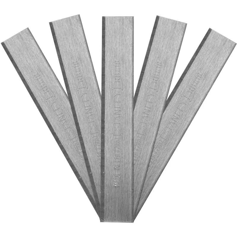 STANLEY reserve-schaafmessen voor RB10 en RB5, rechte snede, 10-pack, SK5-staal, 44 mm breed