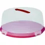 CURVER ronde taartdoos Ø34,7x15,6cm rood met transparant deksel