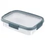 CURVER Smart Eco Fresh rechthoekige opbergdoos 0,7L transparant met groen deksel