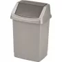 CURVER Click-it 50L pedaalemmer 38,5x33,5x63,5cm zilver
