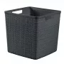 CURVER mand Jute vierkant 17L 28x28x27cm donkergrijs
