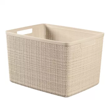 CURVER mand Jute L 20L 36x28x23cm crème