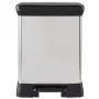 CURVER Metallic pedaalafvalbak Deco Bin Duo 10+18L zilver