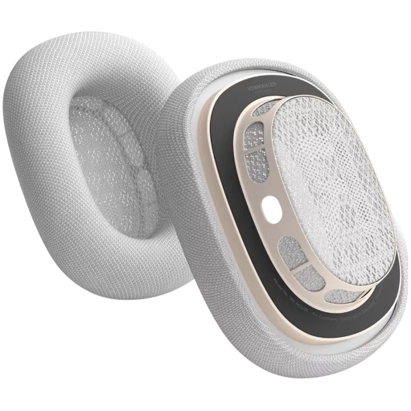VONMÄHLEN oorkussens voor AirPods Max, lichtgrijs