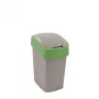Curver Flip Bin afvalbak 25L, zilver/groen