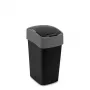 CURVER Flip Bin 25L afvalbak zwart/zilver