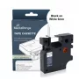 MediaRange D1 labelbandcassette voor Dymo 43613/S0720780, 6mm x 7m, zwart op wit