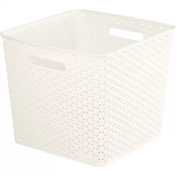 CURVER My Style vierkante opbergmand 25L crème