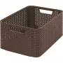 Curver Style Box M 38,6 x 28,7 x 17 cm donkerbruine opbergbox met deksel