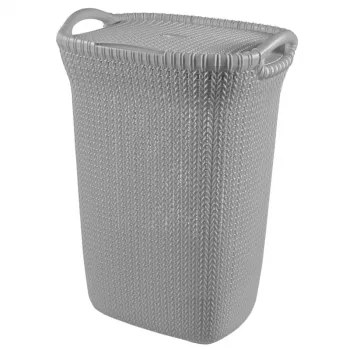 CURVER Knit 57L wasbox lichtgrijs