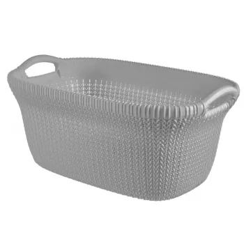 Curver Knit 40L wasmand lichtgrijs