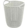 CURVER Knit prullenbak 7L wit 23x24x27cm