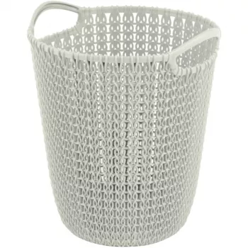 CURVER Knit prullenbak 7L wit 23x24x27cm
