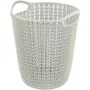 CURVER Knit prullenbak 7L wit 23x24x27cm