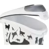 Curver Petlife voerbewaarcontainer voor honden 23L zwart met pootafdruk-design