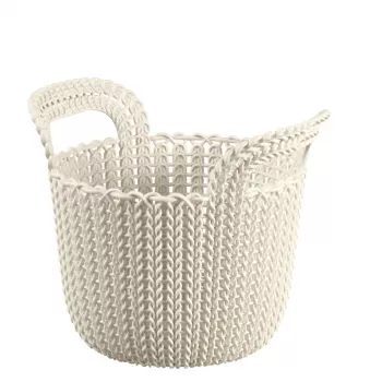 CURVER mand Knit XS rond 3L wit 23x19x19cm