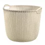 Curver Knit L ronde wasmand 30L wit 40x39x33cm