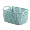 CURVER mand Knit XS rechthoekige opbergmand 3L blauw 25x18x14cm