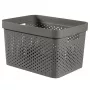 CURVER Infinity Recycled Box 17L 36x27x22cm donkergrijs
